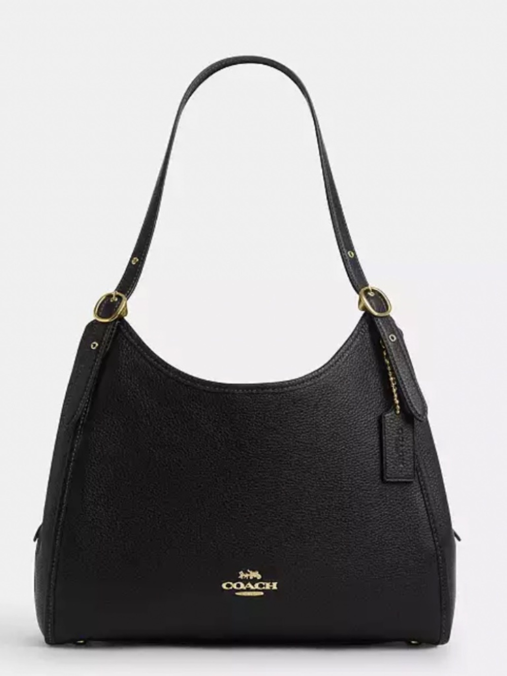NWT COACH OUTLET BLACK ERIN SHOULDER BAG